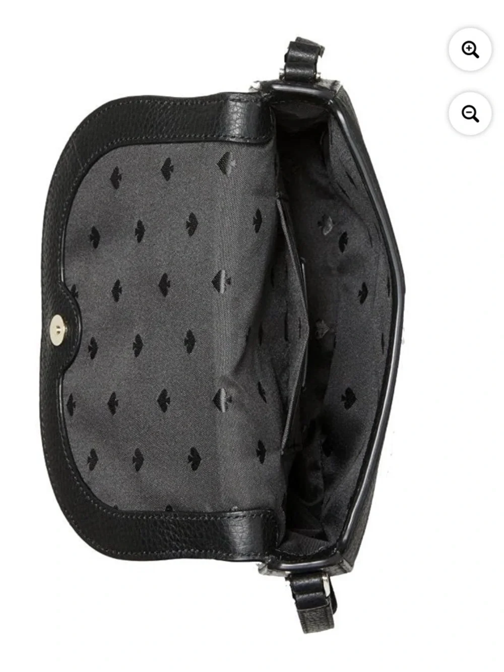 Kate Spade Leila Mini Flap Pebbled leather Black Crossbody Like New Condition